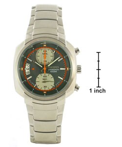 Seiko Chronograph Grey Dial Stainless Steel Watch