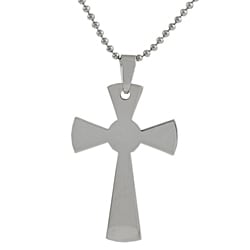 Stainless Steel Polished Cross Necklace