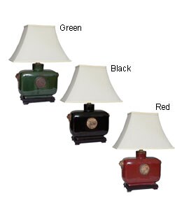 Square Medallion Asian Jar Lamp (China)