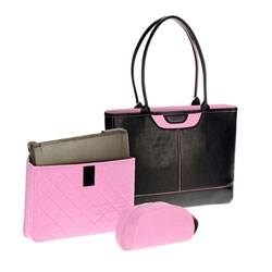 Nunzia Designer Tuscany Pink Women's Laptop Tote