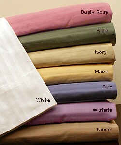 Damask Stripe 340 Thread Count Duvet Cover Set