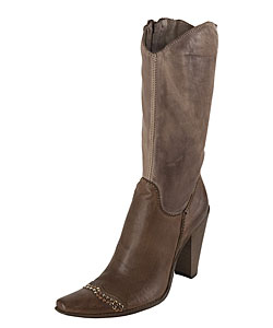 Prima Base Women's Brown Leather Cowboy Boots