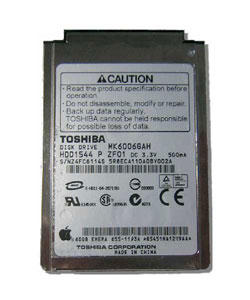 60GB Toshiba Mini Hard Disk Drive
