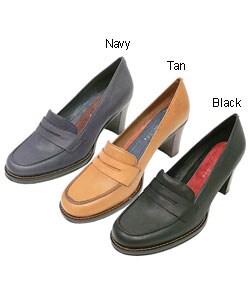 Aerosoles Clichey Leather Chunky Heel Pumps