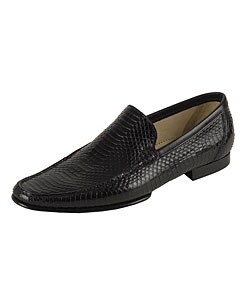 Dolce & Gabbana Men's Black Python Loafers
