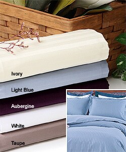 Supima Cotton 600 Thread Count Stripe Duvet Cover