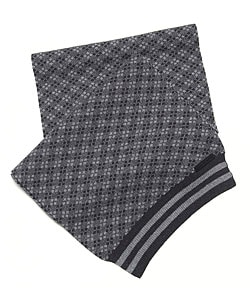 Prada Sport Grey and Navy Blue Lamb's Wool Muffler