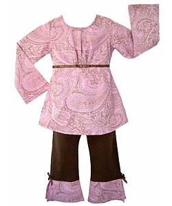JoJo Designs 2-piece Pink Paisley Baby Girl Outfit