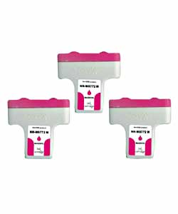 HP 02 Compatible Magenta Ink Set C8772WN 3-pack