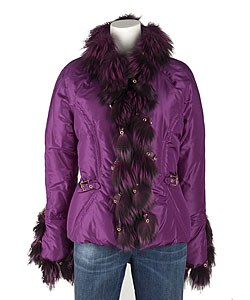 Roberto Cavalli Ski Jacket with Fox Fur Trim