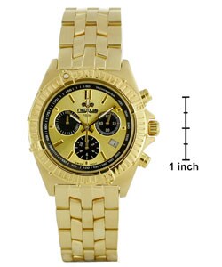 Nexus Men's Chronograph Gold Dial Goldtone Watch