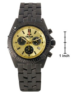 Nexus Chronograph Gold Dial Stainless Steel Watch
