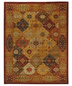 Handmade Diamond Bakhtiari Multi/ Red Wool Rug (8'3 x 11')