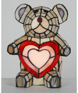 Tiffany-style Teddy Bear Accent Lamp