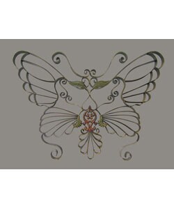 Handwrought Metal Butterfly Wall Design