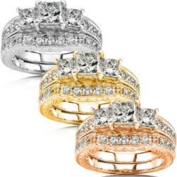 14k White Gold 1 5/8 ct TDW Diamond Wedding Ring (HI, I1-I2)