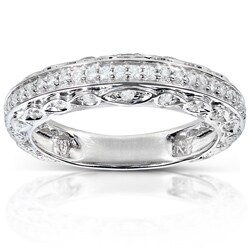 14k White Gold 1/3ct TDW Brilliant Diamond Ring (H-I, I1-I2)