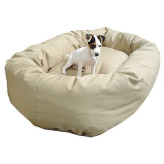 Small 24-inch Bagel Donut Pet Dog Bed