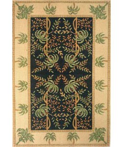 Black Tropical Jute Rug (8'6 x 11'6)