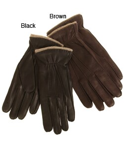 Portolano Men's Deerskin Cashmere-lined Gloves