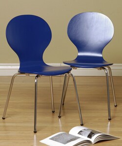 Children's Blue Bentwood Side Chair (Set of 2)