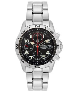 Seiko Men's Chrono Stainless Steel Watch