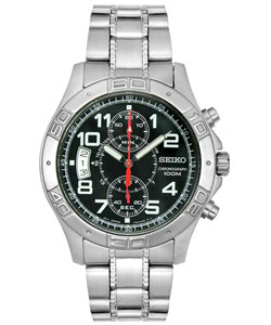 Seiko Steel Chronograph Telemeter Men's Watch