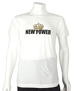 Dolce & Gabbana Men's 'New Power' White T-shirt