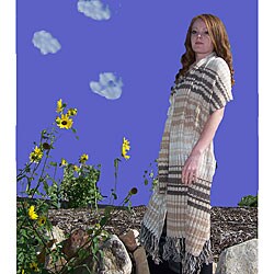 Striped Baby Alpaca Shawl (Peru)