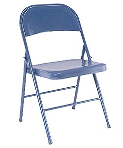 Chambray Steel Folding Chairs (6-pack)