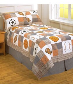 Play Ball Patchwork Quilt Set