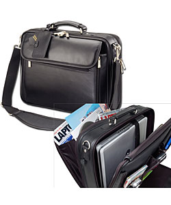 Sumdex 15.4-inch Laptop Leather Bantam Brief