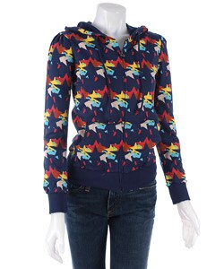 Blue Brand Women's French Terry Star Zip-up Hoodie