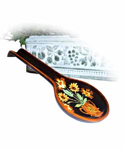 Handpainted English Sunflower Spoon Rest