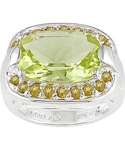 Silver Lemon Quartz Citrine Ring (Case of 6)