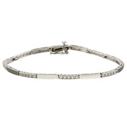 14k White Gold 1ct TDW Diamond Bracelet (G-H, I2-I3)