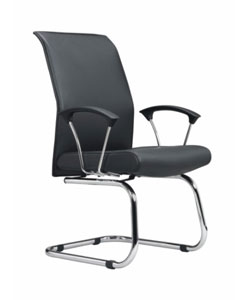 AllSeating Zip Leather Side Chair