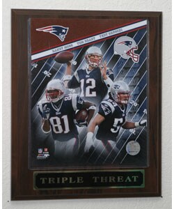 Big 3 New England Patriots Plaque