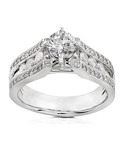 14k White Gold 1 1/2ct Diamond Engagement Ring (H-I, SI)