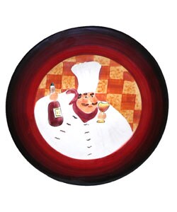 French Chef Large Round Serving Platter/ Plate