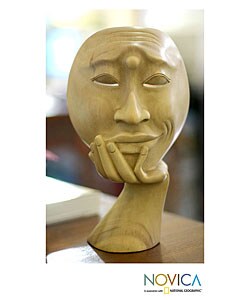 'Man in Thought' Sculpture (Indonesia)