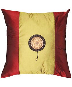 Olive and Crimson Decorative Pillow Sham