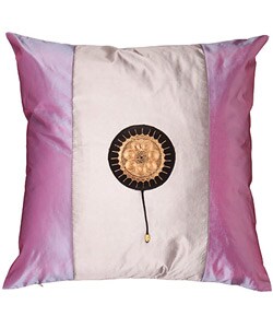 White and Lavender Decorative Pillow Sham