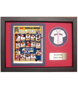 Boston Red Sox 2007 World Series with Mini Jersey Frame