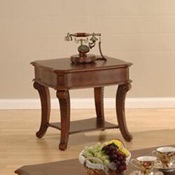 Checked Inlay End Table