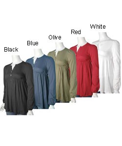 Derek Heart Women's Empire Waist Baby Doll Top