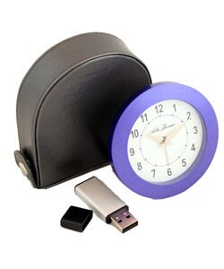 Blue Seth Thomas Alarm Clock with Memory Stick