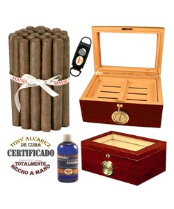 Presidente Cigars and Humidor Combo