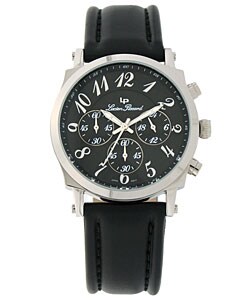 Lucien Piccard 'Escapade' Black Chronograph Watch