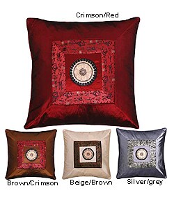 Chinese Calligraphy Decorative Silky Pillow Sham